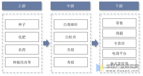 白茶行業(yè)產(chǎn)業(yè)鏈?zhǔn)疽鈭D