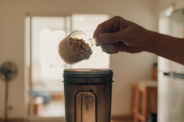 shake bottle in the room concept of supplement and dietary