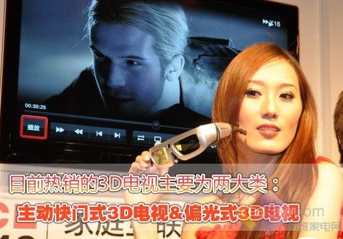 偏光PK主動快門式3D電視上演對壘戰(zhàn)