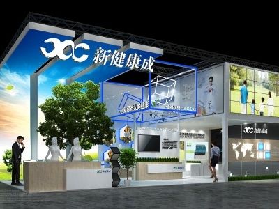 新健康成生物展臺(tái)模型