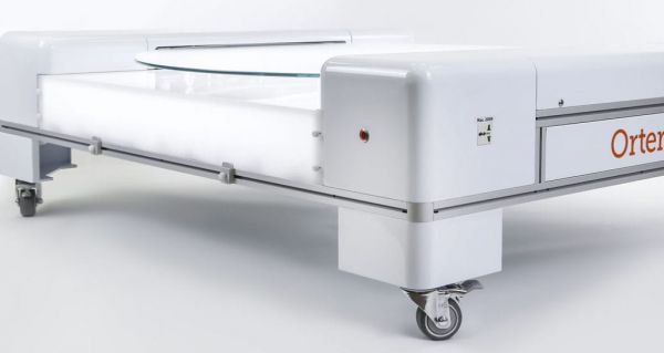 Ortery 360 edge driven product photography turntables with dimmable bottom lighting.