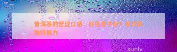 普洱茶的苦澀口感：好還是不好？探討其獨(dú)特魅力