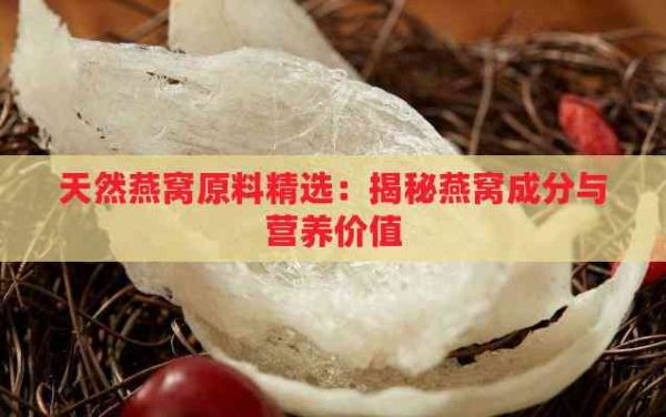 天然燕窩原料精選：揭秘燕窩成分與營養(yǎng)價(jià)值