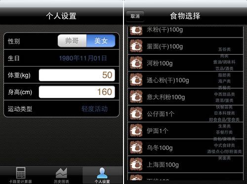 苹果减肥软件Apps推荐(未完) 