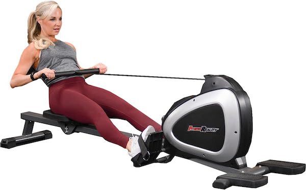 Fitness Reality Magnetic Rowing Machine with Bluetooth Workout Tracking Built In