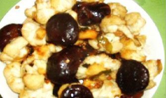孕婦食譜：香菇炒菜花(圖)
