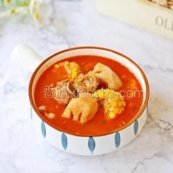 番茄蓮藕排骨湯的做法[圖]