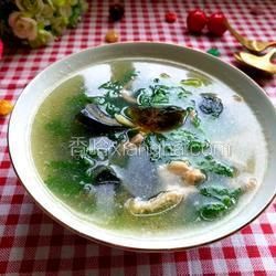 芹菜葉皮蛋瘦肉湯的做法[圖]