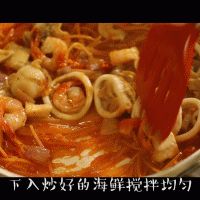 番茄海鲜意面的做法图解5