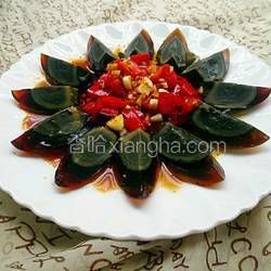 紅辣椒松花蛋的做法[圖]