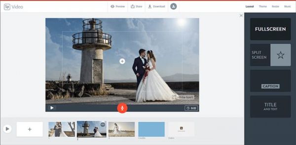 Adobe Spark 婚禮幻燈片