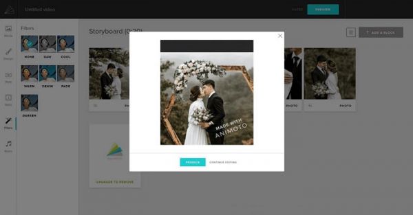 Animoto 婚禮幻燈片