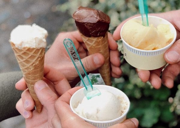 Diferentes tipos de helados
