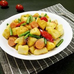 豆角火腿炒饅頭的做法[圖]