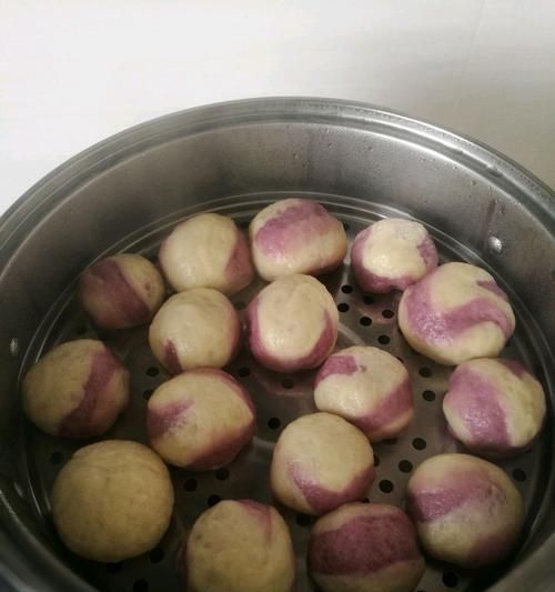 愛在饅頭間——心花開紫薯饅頭的制作方法