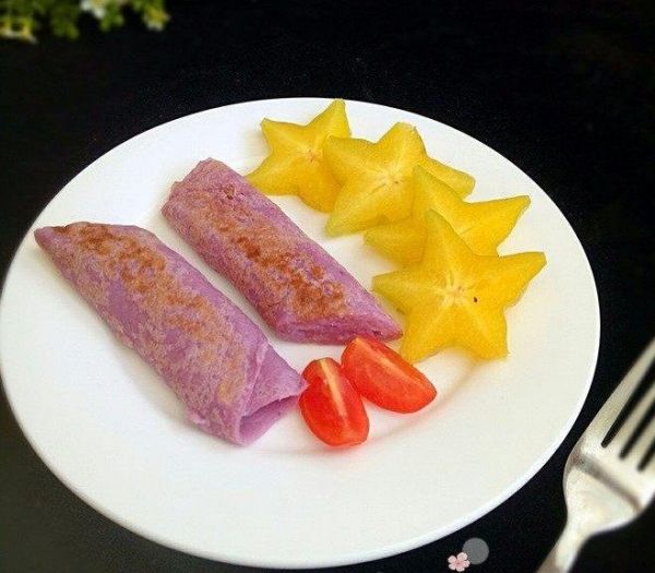 用紫薯做的煎饼,孩子一口气吃5个,美味有营养,关键是不上火!