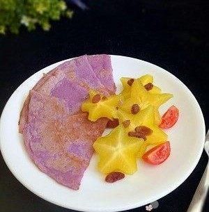 用紫薯做的煎饼,孩子一口气吃5个,美味有营养,关键是不上火!