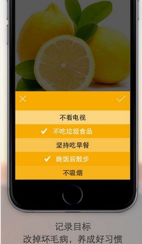 健康日記蘋果版記錄目標(biāo)