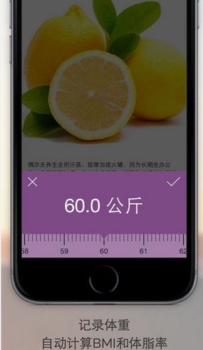 健康日記蘋果版記錄體重