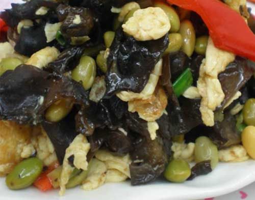 黑木耳青豆炒雞蛋