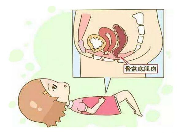 呼氣時盆底肌肌電值下降