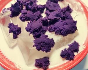 低熱量無糖的夏季甜品：紫薯白涼粉（簡單，一學(xué)就會）的做法 步驟4