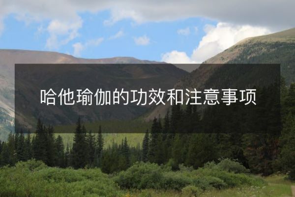 哈他瑜伽的功效和注意事项