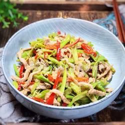空心菜梗炒肉丝的做法[图]