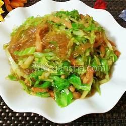 圓白菜粉絲炒肉的做法[圖]