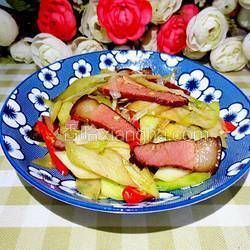 芥蘭炒臘肉的做法[圖]