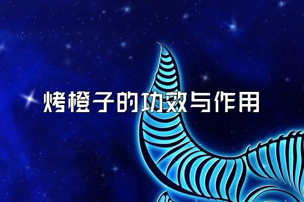 烤橙子的功效与作用