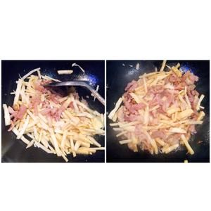 冬筍絲炒肉絲的做法 步驟4
