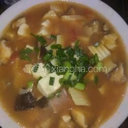 番茄冬筍香菇豆腐湯的做法[圖]