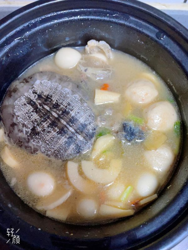 鵪鶉蛋竹筍燉甲魚湯的做法
