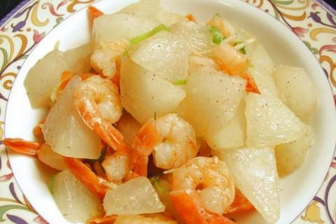 冬瓜炒蝦仁的做法