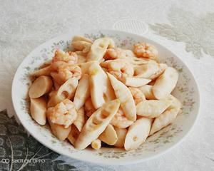 鲜笋炒虾仁（减肥瘦身菜）的做法 步骤4