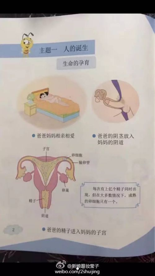《小學生性教育讀本》引發(fā)家長吐槽：尺度太大！