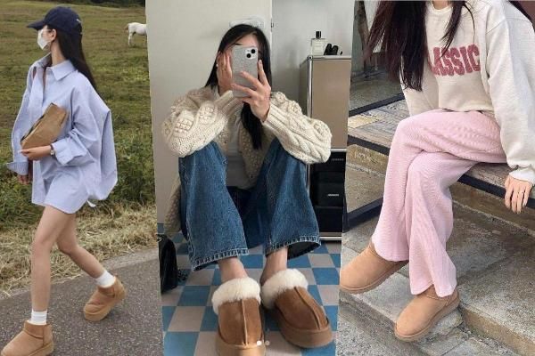 女生冬天雪靴潮流穿搭技巧：套件棉褲、牛仔褲就好時髦！UGG厚底款必須買
