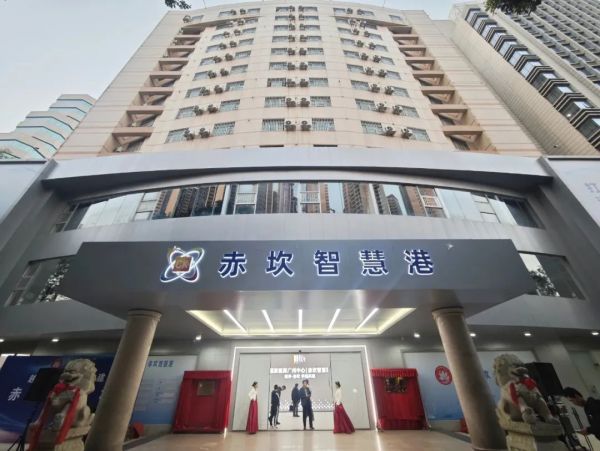 赤坎智慧港建筑大樓。