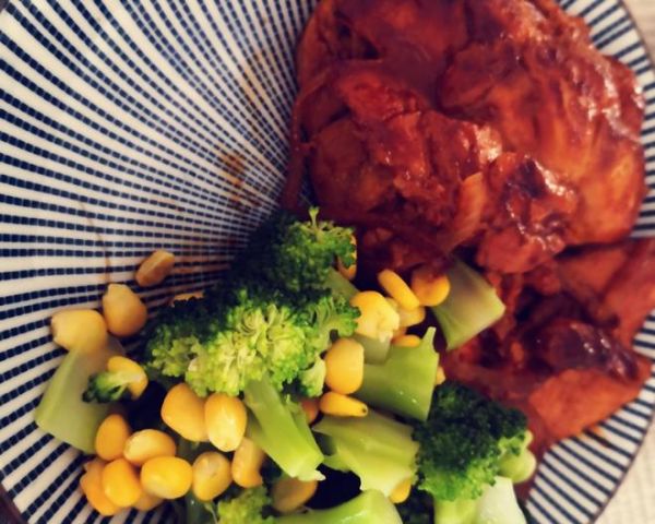 低脂减肥餐——蜜汁鸡胸肉的做法
