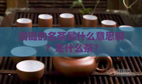 洞庭的名茶是什么意思??？是什么茶？