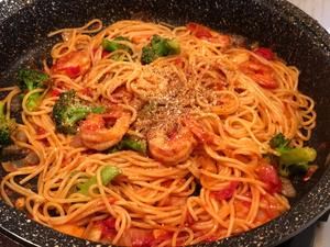 蝦仁番茄意面的做法 步驟5