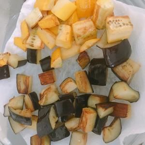 健康控油版:蕃茄醬拌茄子和什錦蔬菜(Caponata)的做法 步驟4