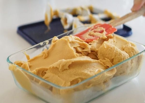 Helado de plátano y yogur
