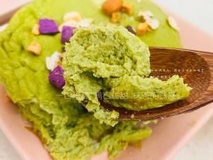 無(wú)油無(wú)糖無(wú)面粉??抹茶香蕉酸奶蛋糕一份(208卡)的做法 步驟4