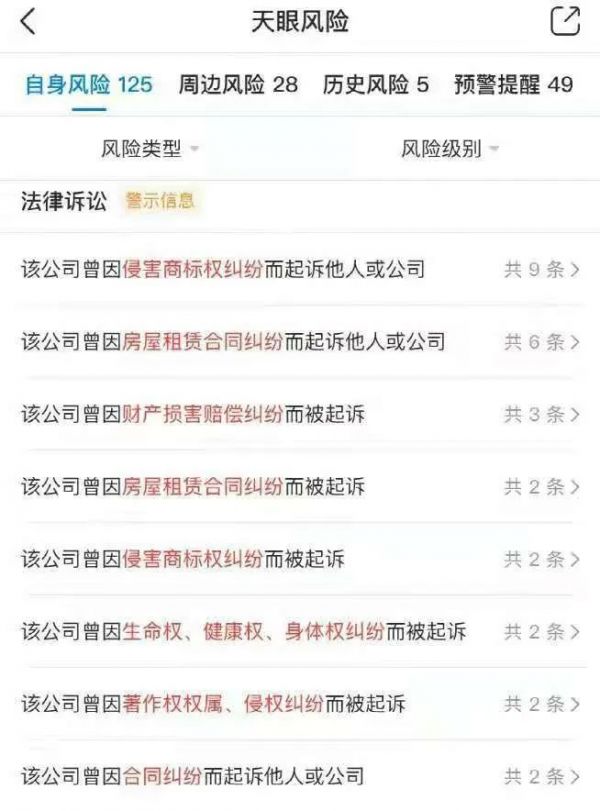 碧生源被起诉高达上百次