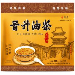 晉升油茶面油炒面五谷物沖調(diào)營養(yǎng)早餐代餐粉五仁咸400g *2件