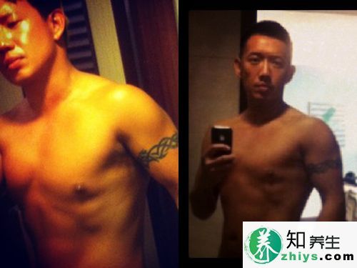  杜澤文減肥成功秀人魚線 激瘦28斤變型男 