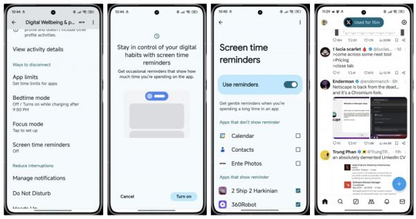 避免过度使用手机,教你怎么启动 Android 数字健康新的时间提醒功能