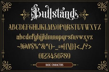 Bullstand字體